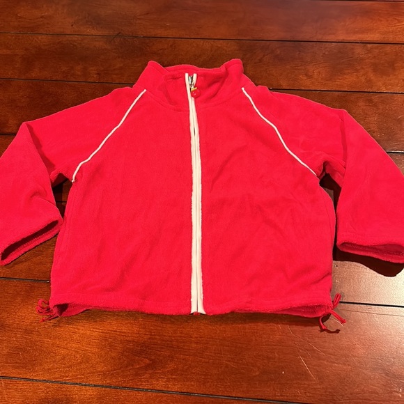 NWT Gymboree Candy Apple Red Piped Terry Zippered Jacket 2004 Size 3 - Picture 4 of 15